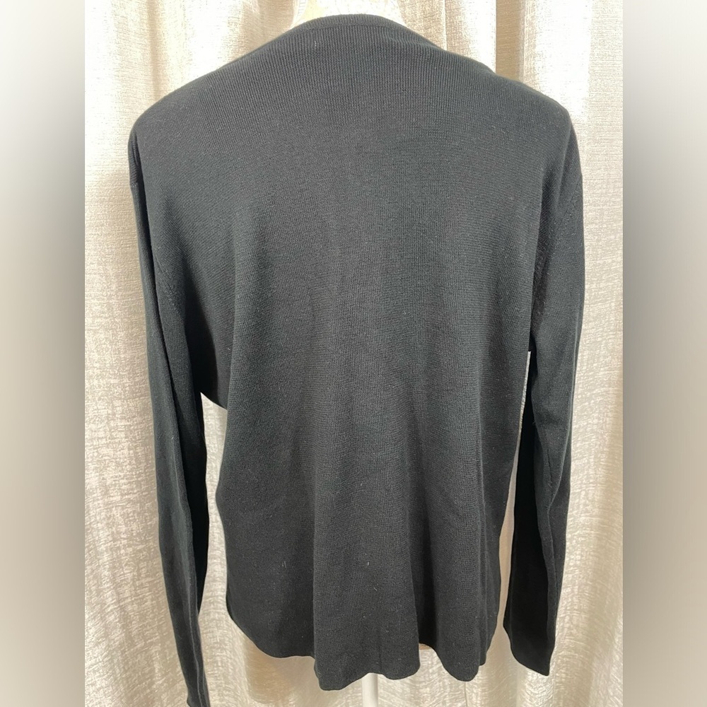 Karen Lessly Black Embellished Beaded Cardigan Sweater Women’s Plus 1 - Picture 5 of 5